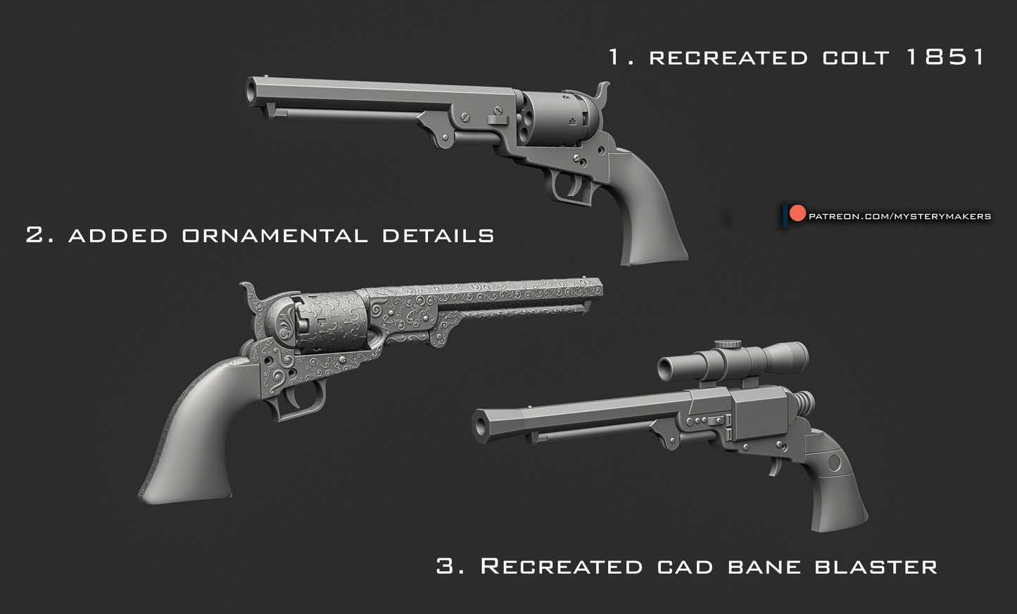 Cad Bane Blaster - 3d Printed Kit