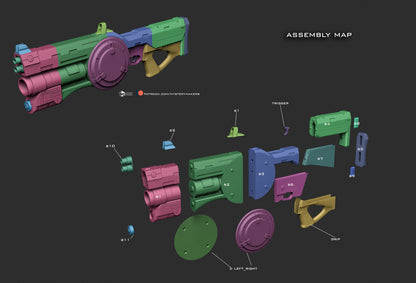 Roman Infantry Blaster Rifle - 3d Printed Kit