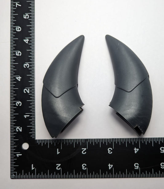 3d Printed Glitz and Glam style horns Demon Horns Fantasy LARP Cosplay