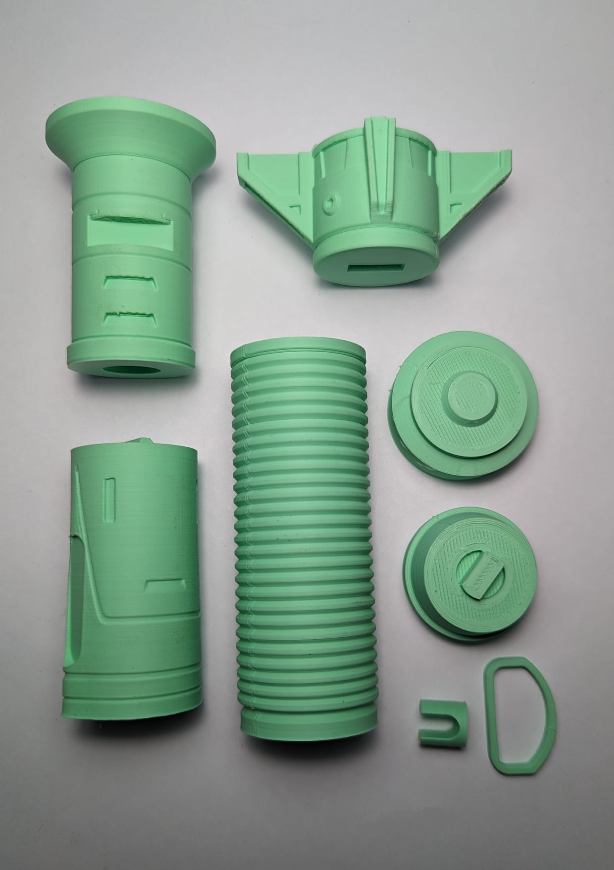 Baylan Skoll Lightsaber Kit Cosplay LARP Raw 3d Printed Kit