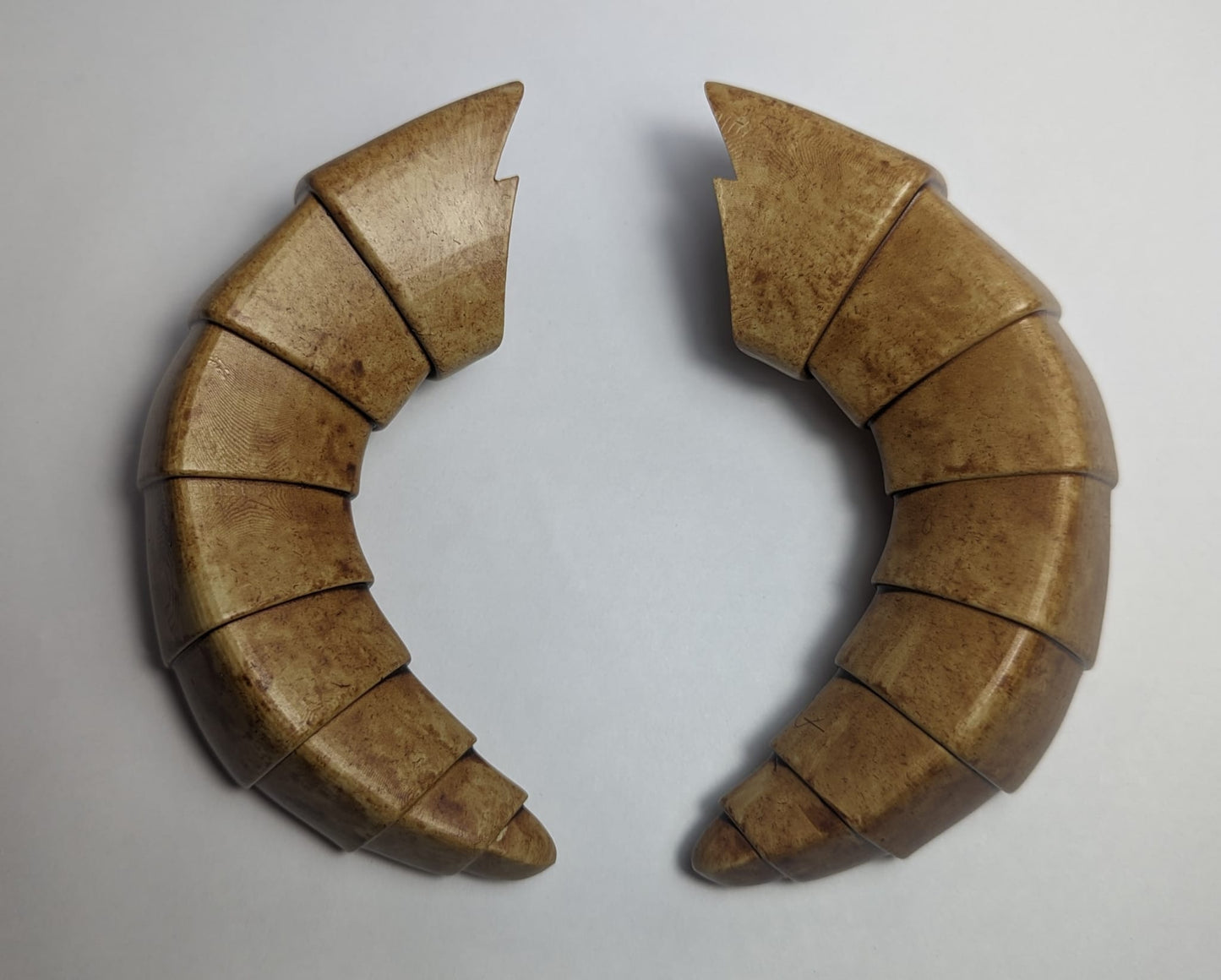 3d Printed Demon Horns * LARP * Cosplay * Forward facing horns
