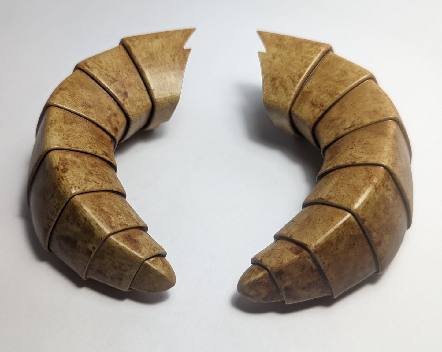 3d Printed Demon Horns * LARP * Cosplay * Forward facing horns