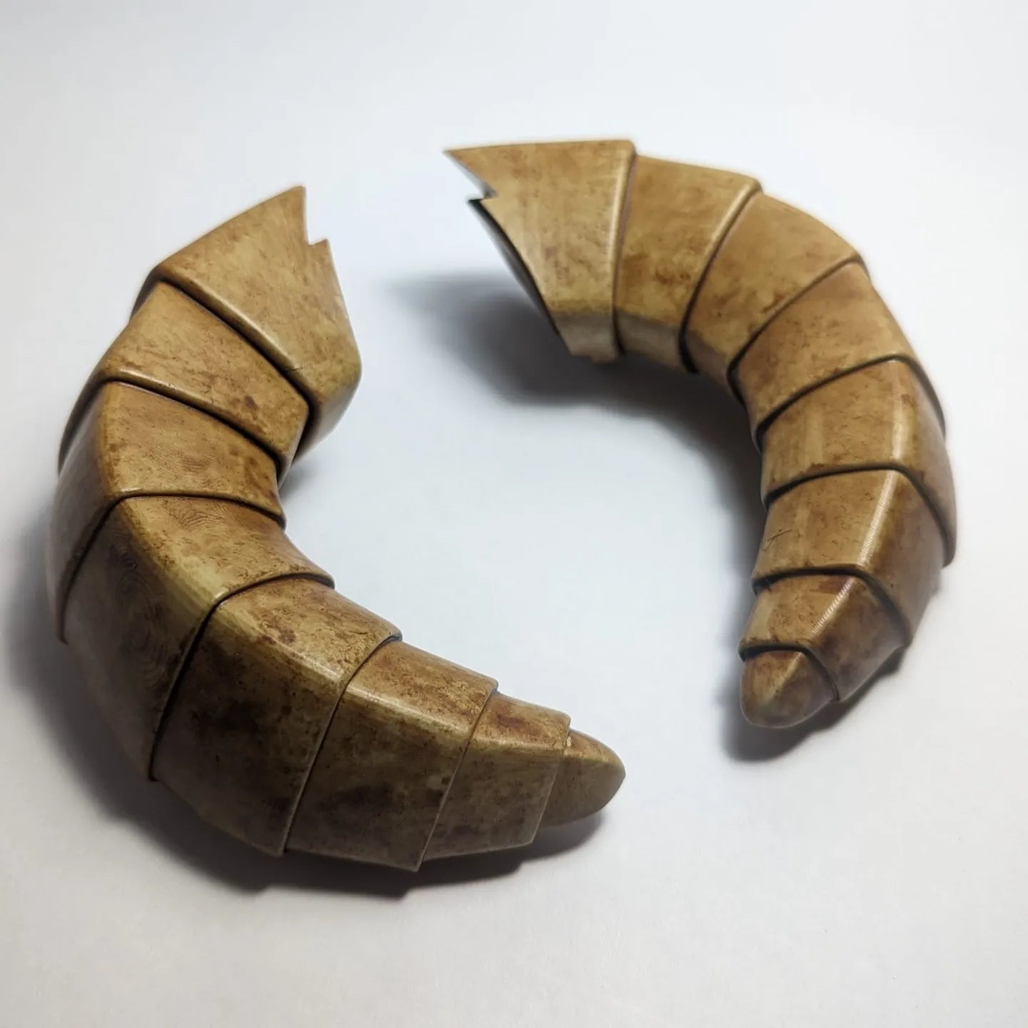 3d Printed Demon Horns * LARP * Cosplay * Forward facing horns