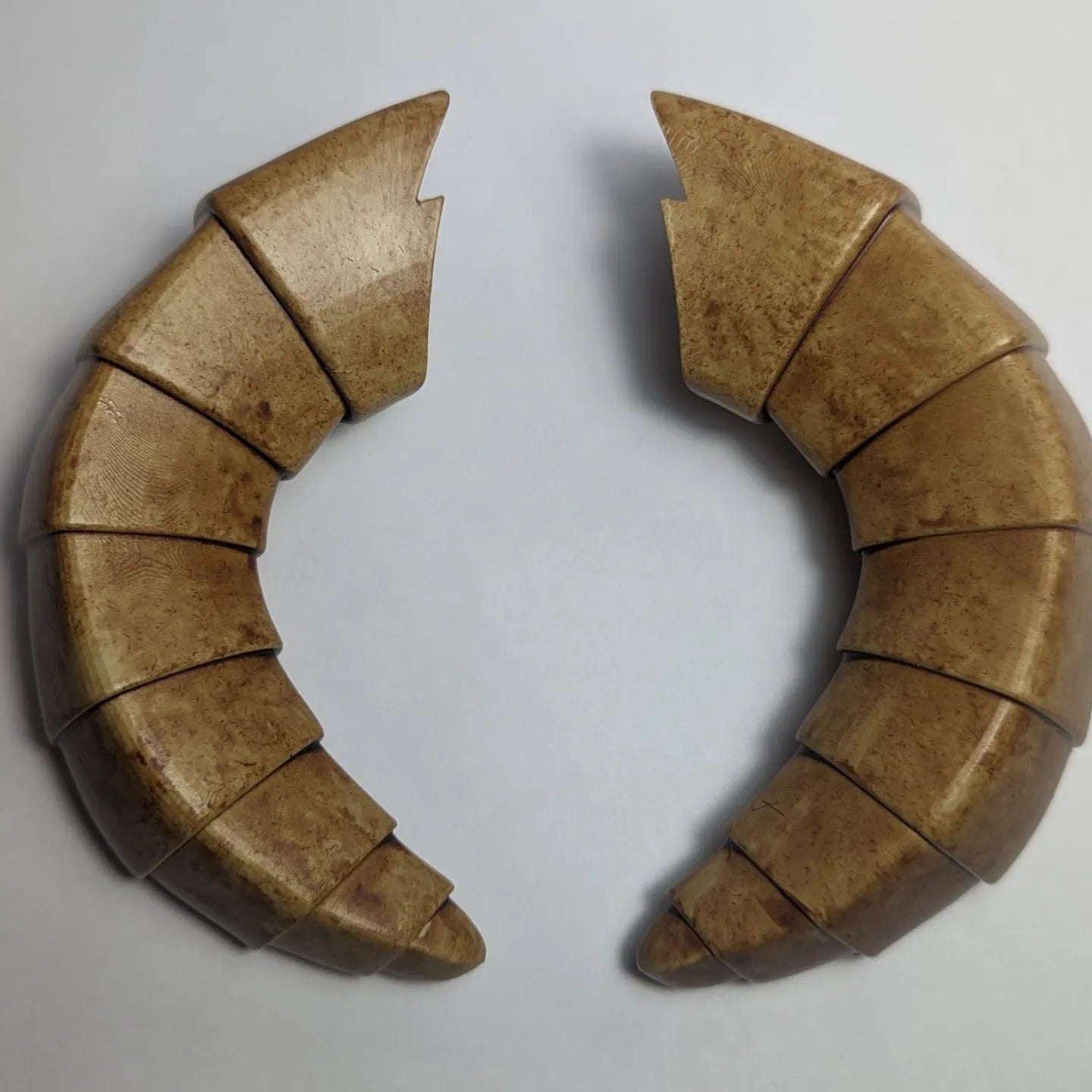 3d Printed Demon Horns * LARP * Cosplay * Forward facing horns