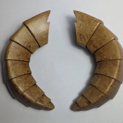 3d Printed Demon Horns * LARP * Cosplay * Forward facing horns