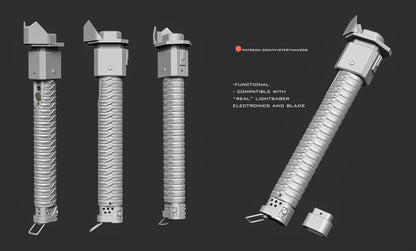Ronin Lightsaber with Scabbard Option * Raw 3d Printed Kit *