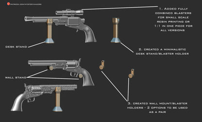 Cad Bane Blaster - 3d Printed Kit