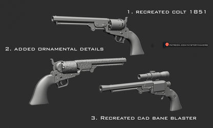 Cad Bane Blaster - 3d Printed Kit