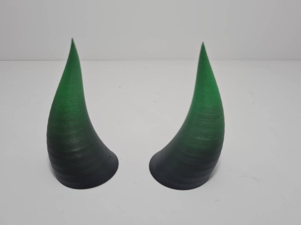 Cosplay LARP Devil Demon Horns Ombre -pair - Resin 3d Printed