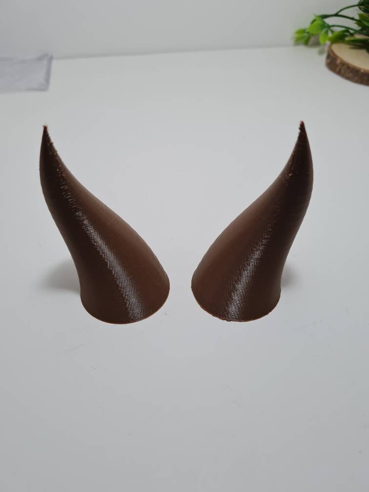 Cosplay LARP Devil Demon Horns Ombre -pair - Resin 3d Printed