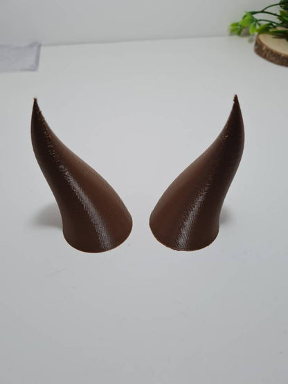 Cosplay LARP Devil Demon Horns Ombre -pair - Resin 3d Printed