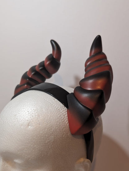 3d Printed Demon Horns Fantasy LARP Cosplay