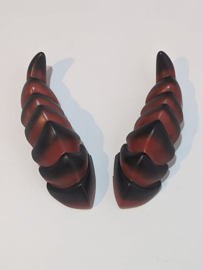 3d Printed Demon Horns Fantasy LARP Cosplay